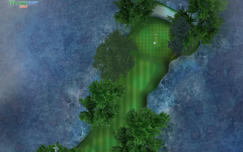 Hole 13 at Island Mist Golf
