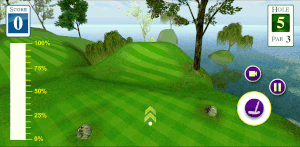 Hole 5 in-game view 2