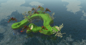 Hole 9 in-game view 1