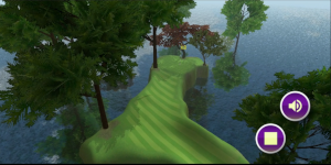 Hole 16 in-game view 1
