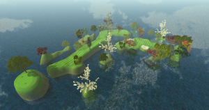 Hole 18 in-game view 1
