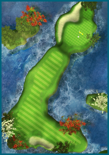 Overhead layout of hole 10